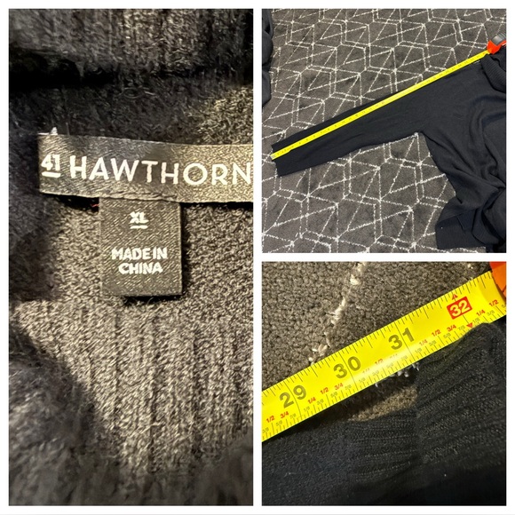 NWT! Cashmere! Hawthorne 41 cashmere turtleneck - Picture 8 of 9